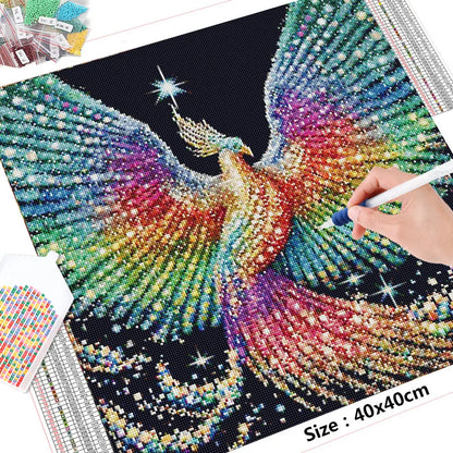 Full AB Diamond Painting Kit – 5D Peacock Embroidery Mosaic for Living Room Decoration & Hobby