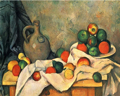 DIY Paint by Numbers Kit – Still Life Fruit and Flower Canvas Painting for Home Decoration