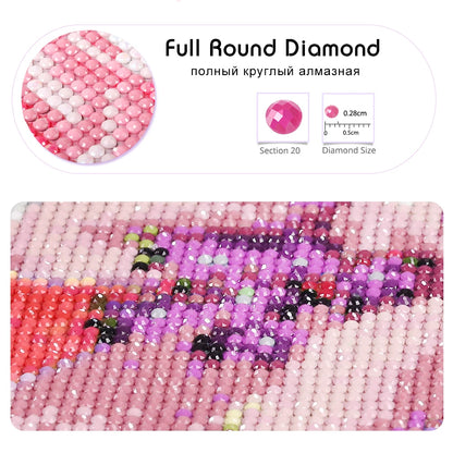 Diamond Painting Custom Photo Kit – Full Square Rhinestone Embroidery for Baby, Wedding, and Parents Gift