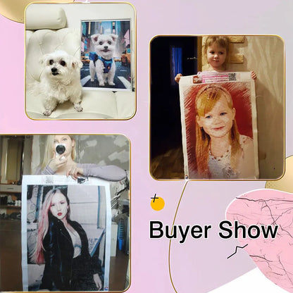 Custom Photo Diamond Painting – Full Square Rhinestone Embroidery, Thoughtful Baby, Wedding & Parents Gift
