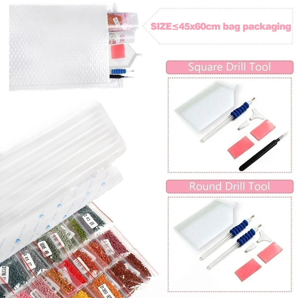 Fantasy Tree Landscape Diamond Painting – 5D Full Drill Embroidery Set for Art Lovers & Gift Giving