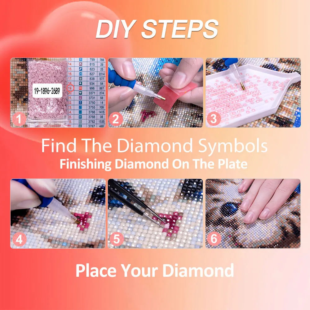 Custom Photo Diamond Painting – Full Square Rhinestone Embroidery, Thoughtful Baby, Wedding & Parents Gift