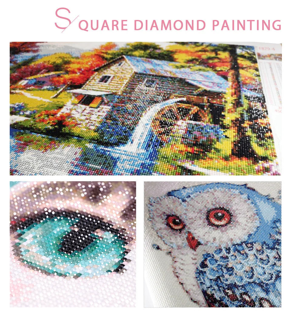 Diamond Painting Custom Photo Kit – Full Square Rhinestone Embroidery for Baby, Wedding, and Parents Gift