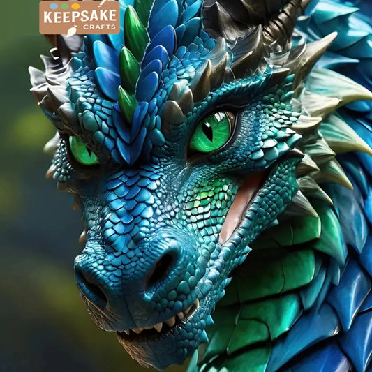 Paint by Numbers Dragon Kit – DIY Color Marker Art Set for Bedroom Decoration & Animal Lovers