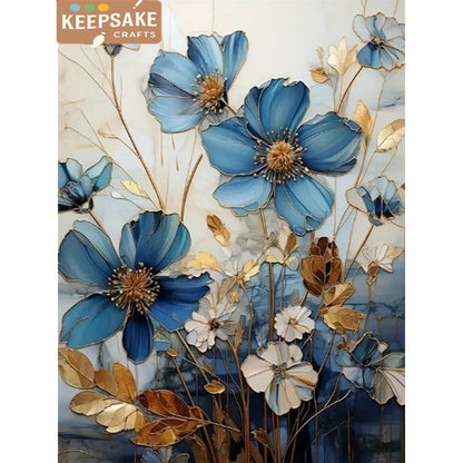 Diamond Mosaic Kit – Flower and Landscape Cross Stitch with Rhinestones, 2025 New Home Decoration